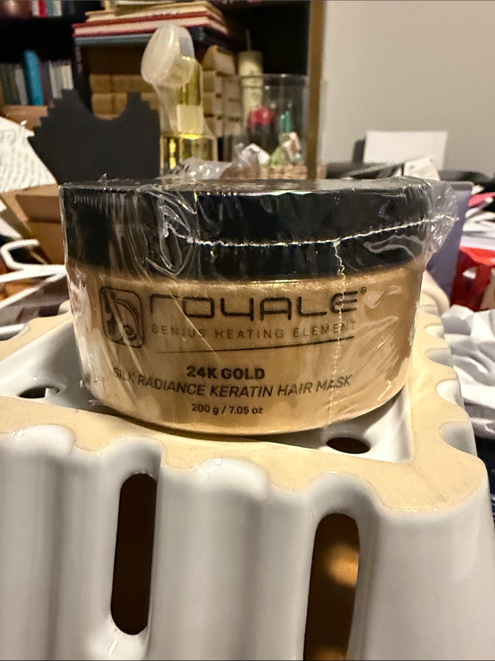 24K Gold Silk Radiance Keratin Hair Mask - Gold